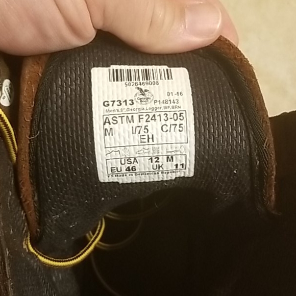 Georgia Boots Mens Size 12 - Picture 4 of 4